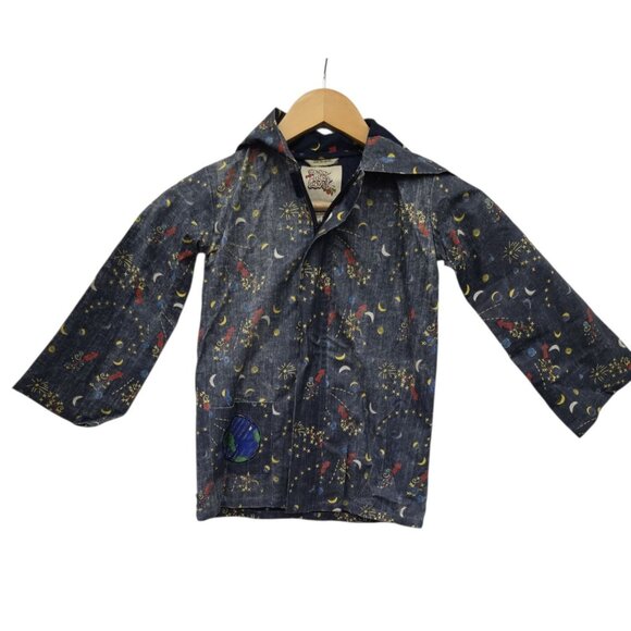 Coco Bon Bons Spaceship Outerspace Lightweight Jacket Boys Size 5 - Picture 1 of 9